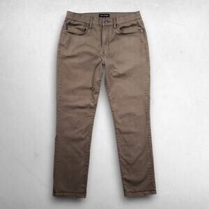 Lucky Brand 121 Slim Straight Jeans Men 33x30 Brown Stretch Soft Comfort